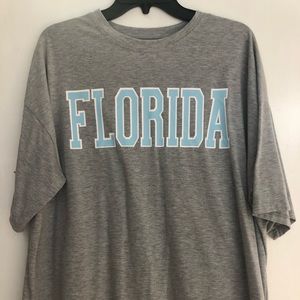 Over sized Gray and blue Florida shirt